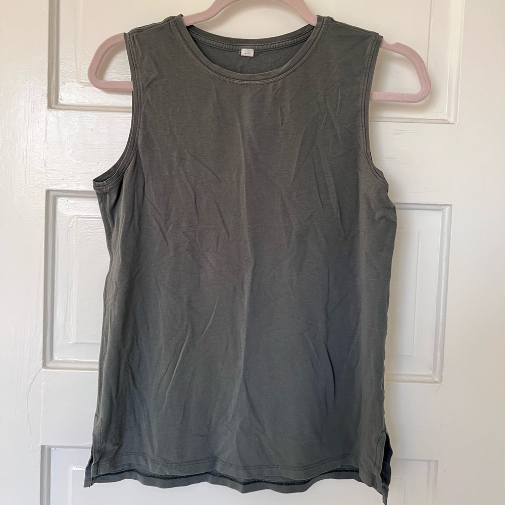 COPY - Lululemon Brunswick Muscle Tank Olive Green Size 4